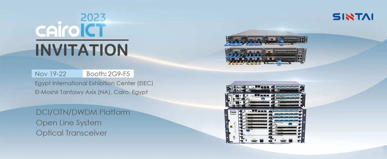 Convite quente da exposição SINTAI no Cairo ICT2023 · Egito